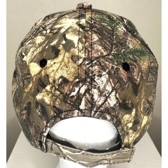 Chevrolet Baseball Hat Trucker Cap Camouflage Adjustable Embroidered Orange Logo - Picture 3 of 6